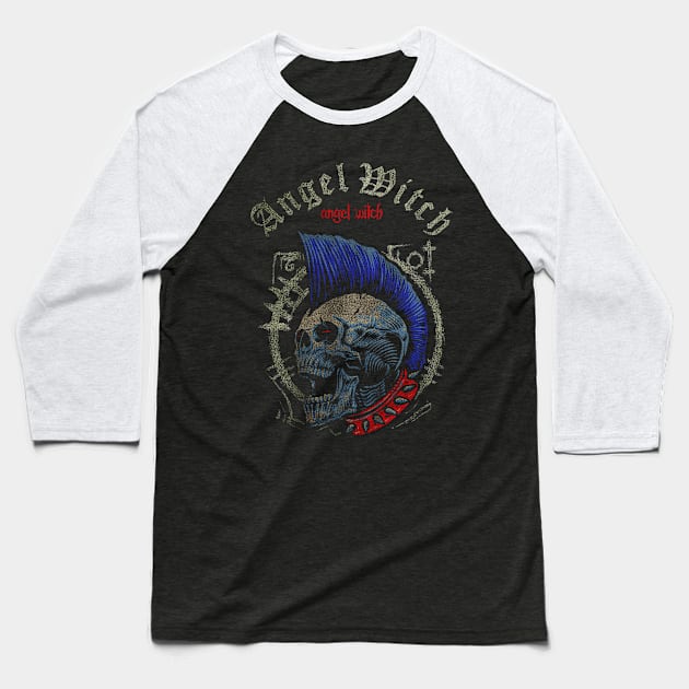 PUNK METAL SKULL || ANGEL WITCH Baseball T-Shirt by elsa-HD